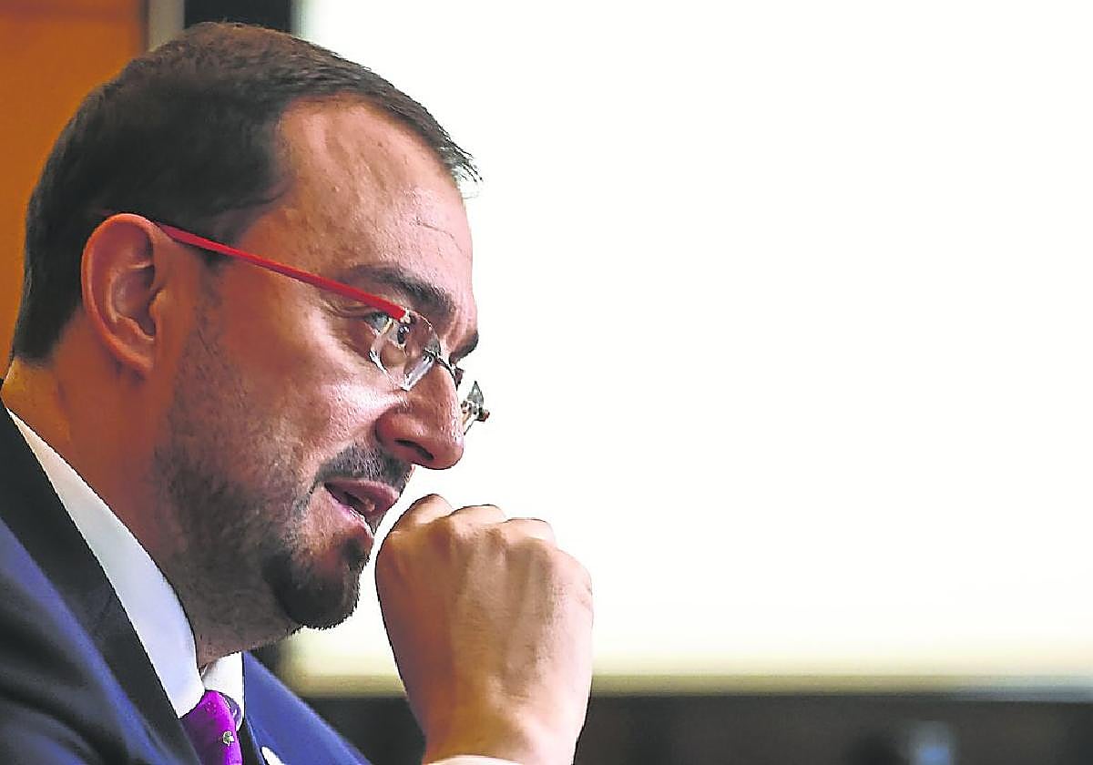 El presidente del Principado, en su despacho en la sede de Presidencia.