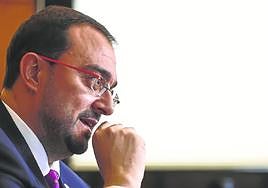 El presidente del Principado, en su despacho en la sede de Presidencia.