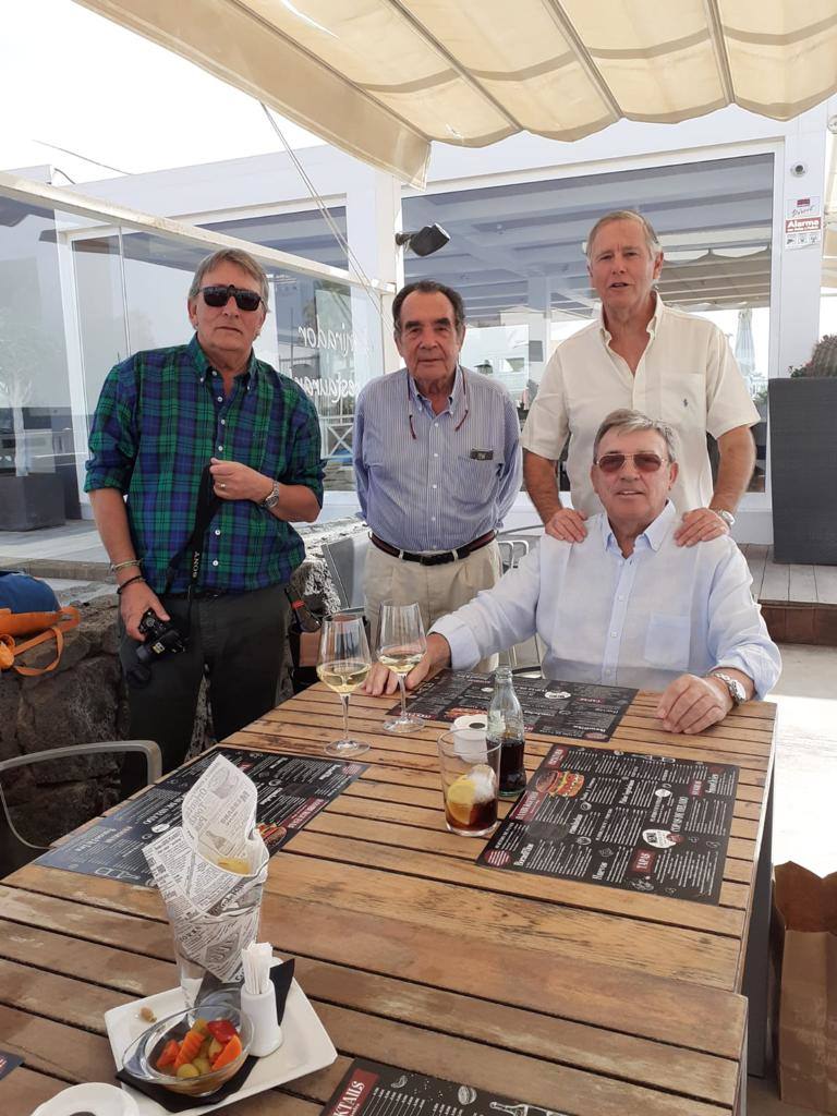 Con unos compañeros en un congreso en Lanzarote.