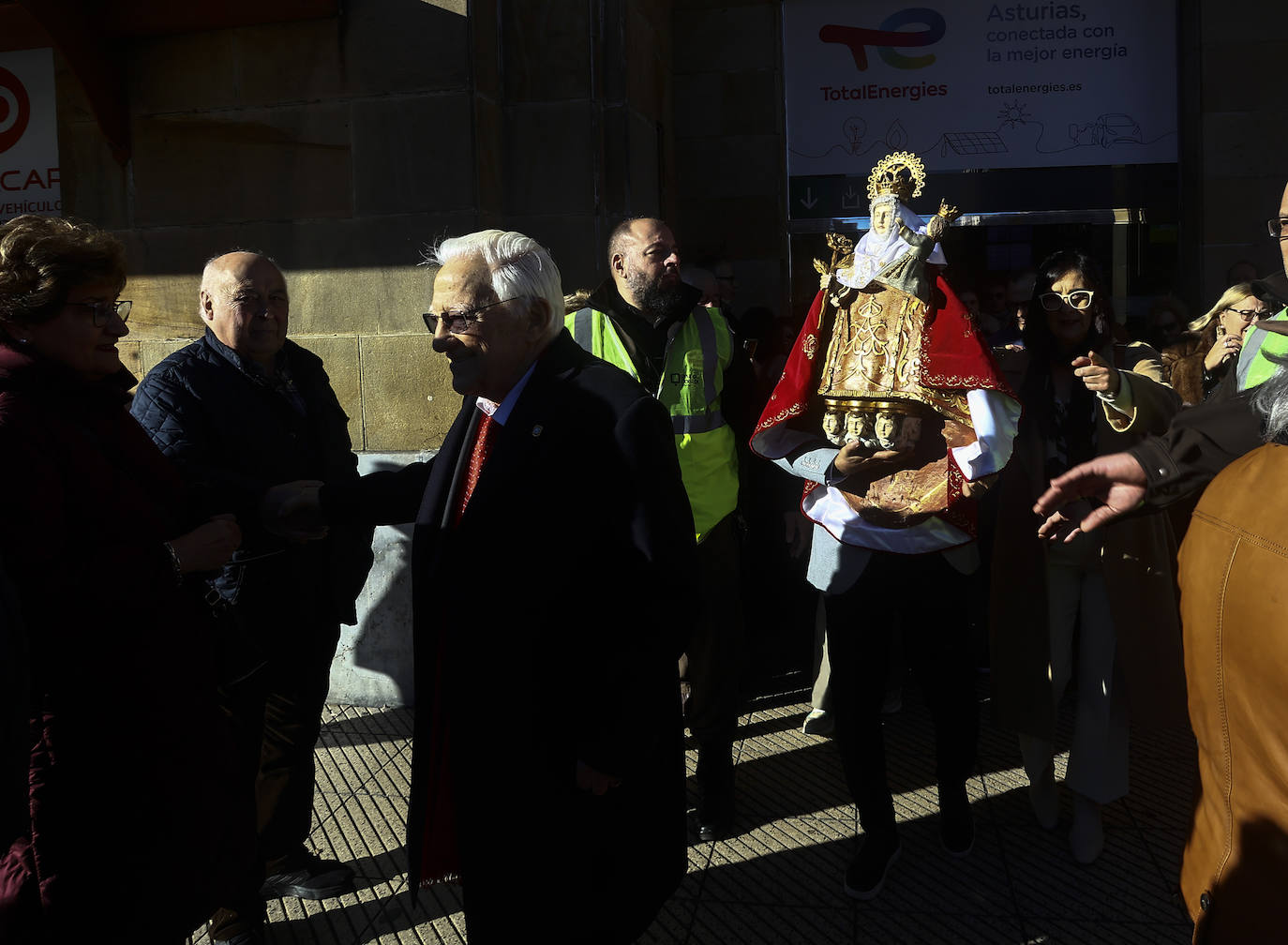 El viaje de la Santina en tren el día de Navidad