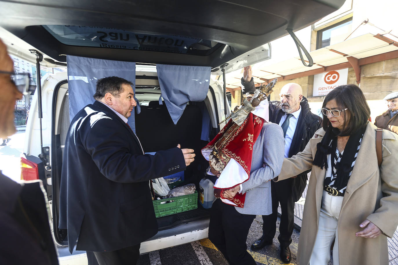 El viaje de la Santina en tren el día de Navidad