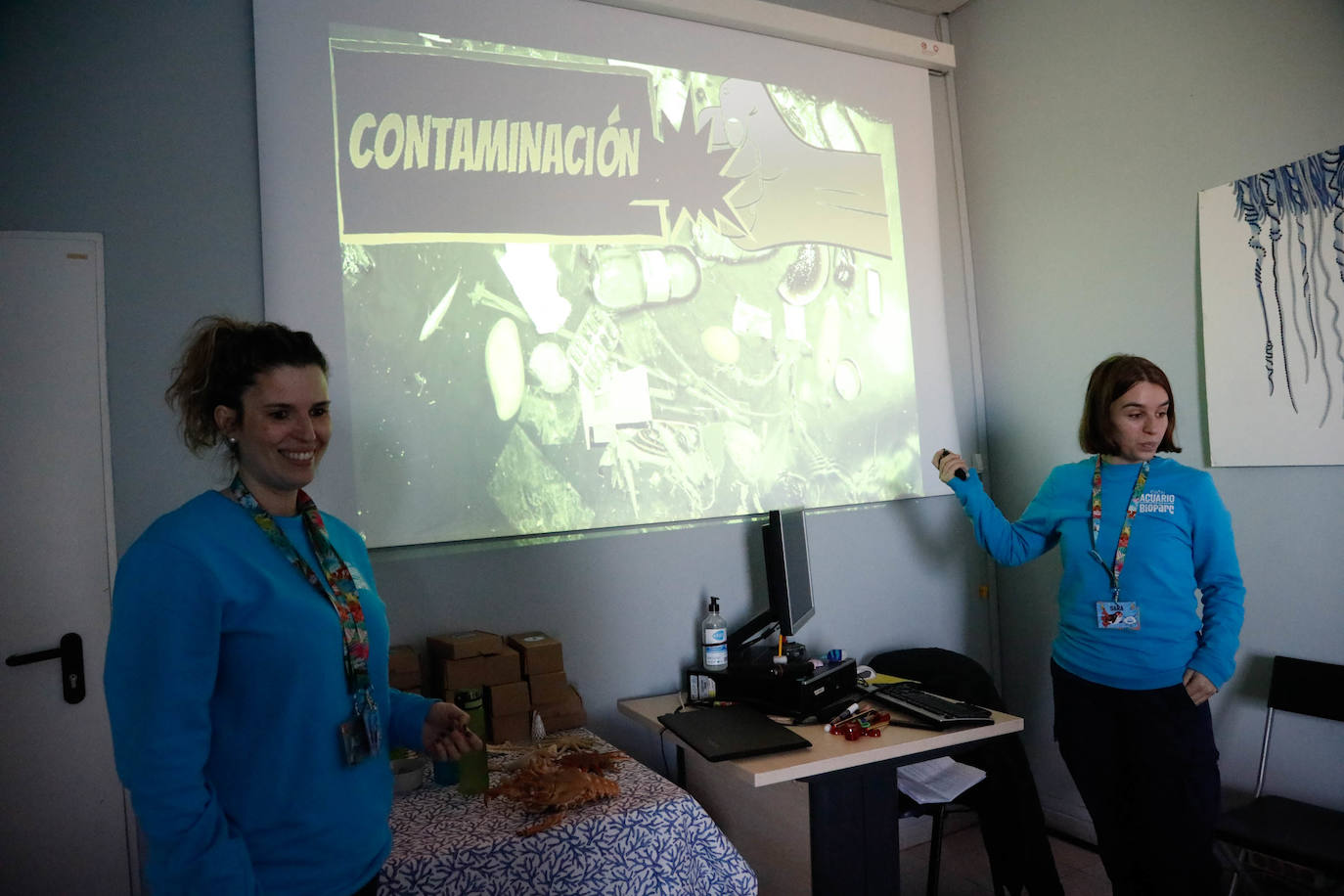 El Acuario y La Laboral, un aula navideña para los niños de Gijón