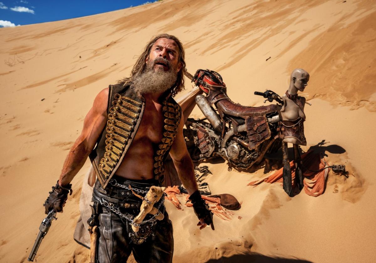 Chris Hemsworth, en 'Furiosa: de la saga Mad Max'; Javier Bardem, en 'Dune: Parte dos', y Ansiedad, en 'Del revés 2 (Inside Out 2)'.