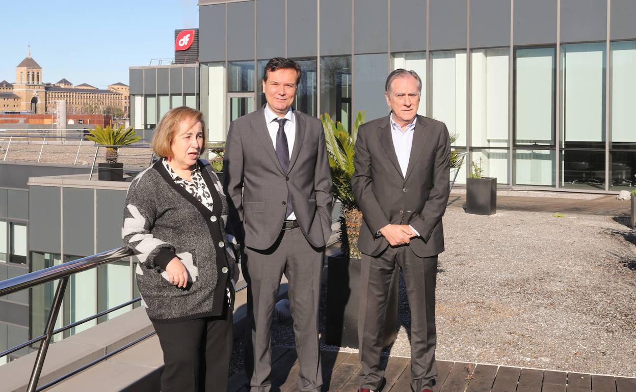 El nuevo secretario general de Industria y Pyme, Francisco Blanco, durante su visita a Duro Felguera, en el Parque Científico y Tecnológico de Gijón.