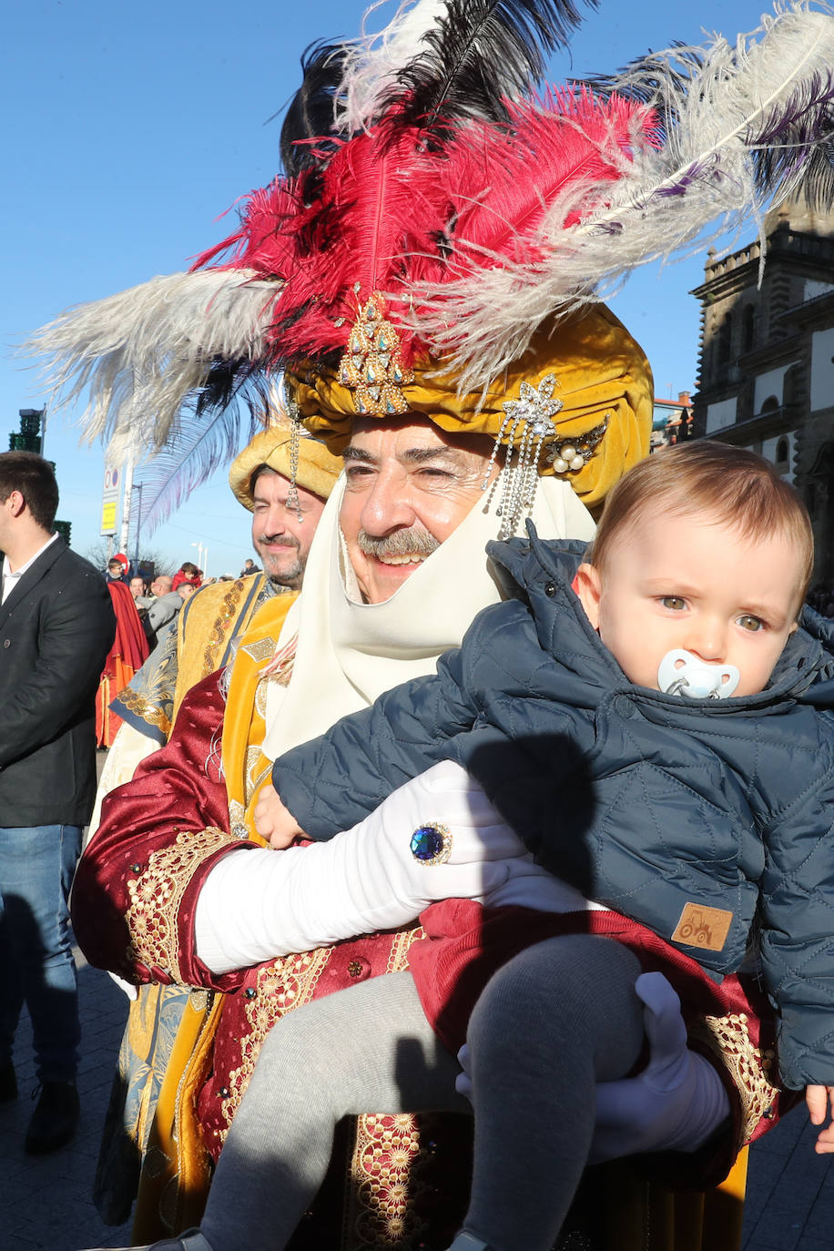 Fotos: Rostros llenos de ilusión en la recepción de los Reyes Magos de Gijón