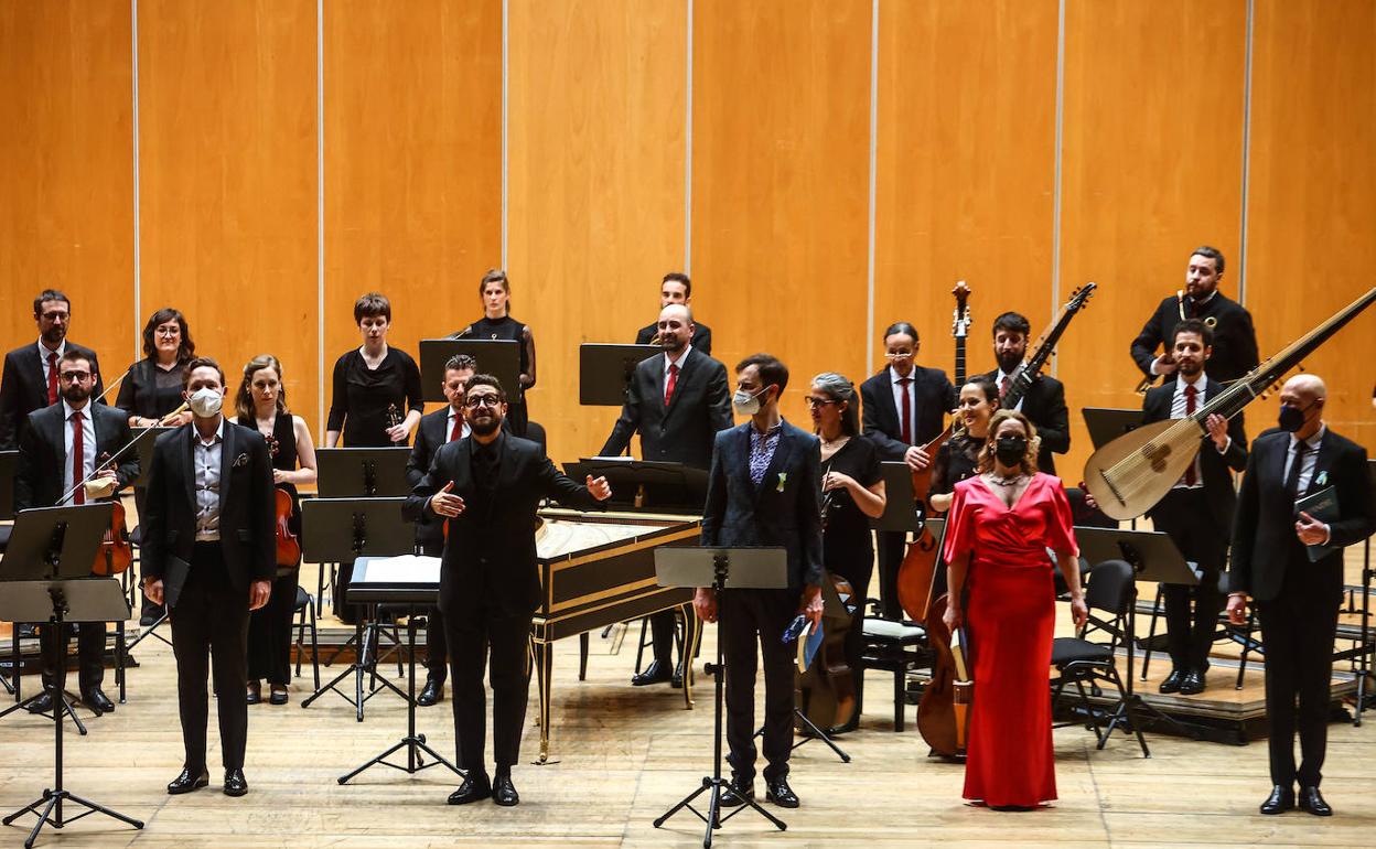Concierto de Forma Antiqva dirigido por Aarón Zapico el pasado mes de marzo (Oviedo)