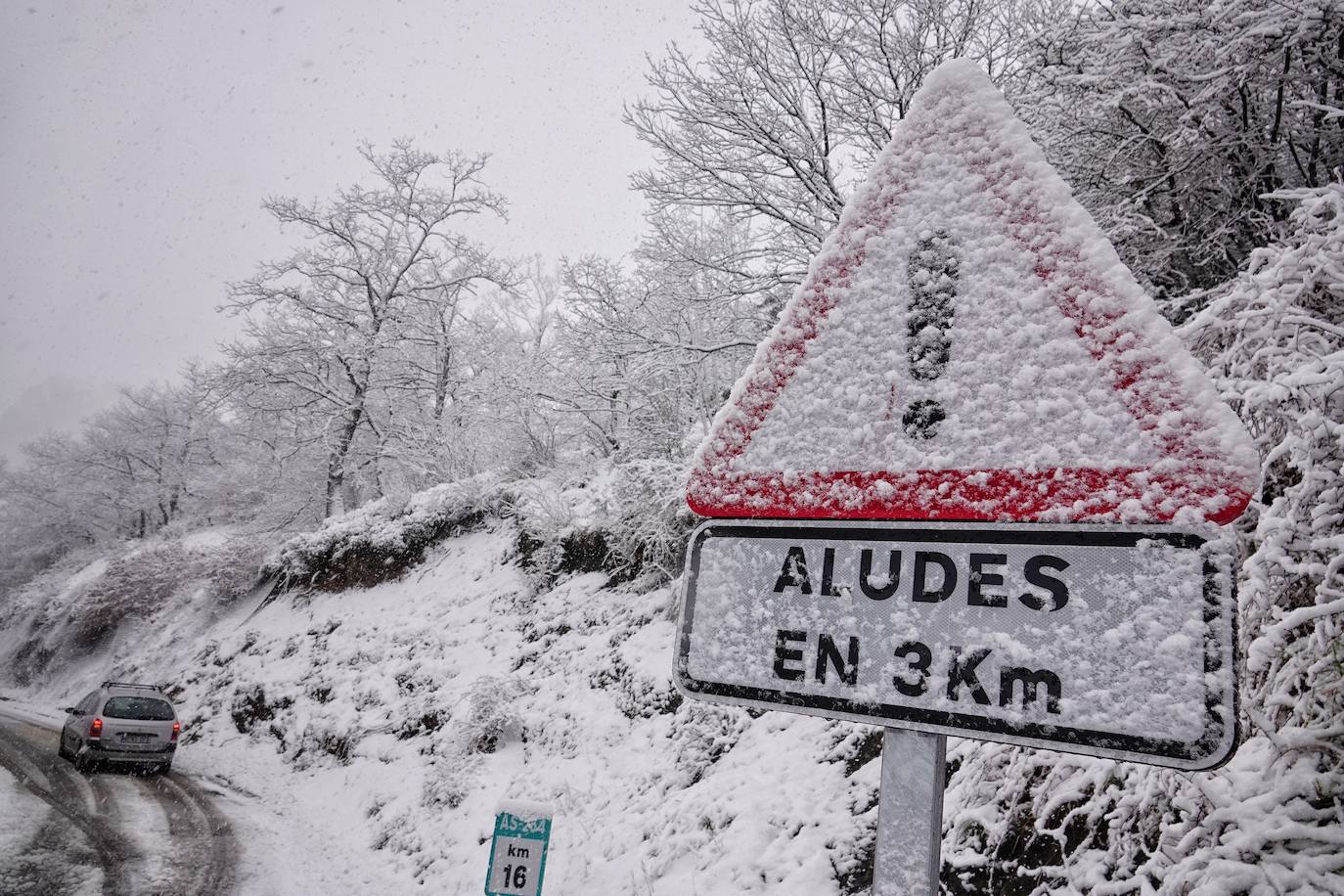 Fotos: Bajo la nieve en Cabrales