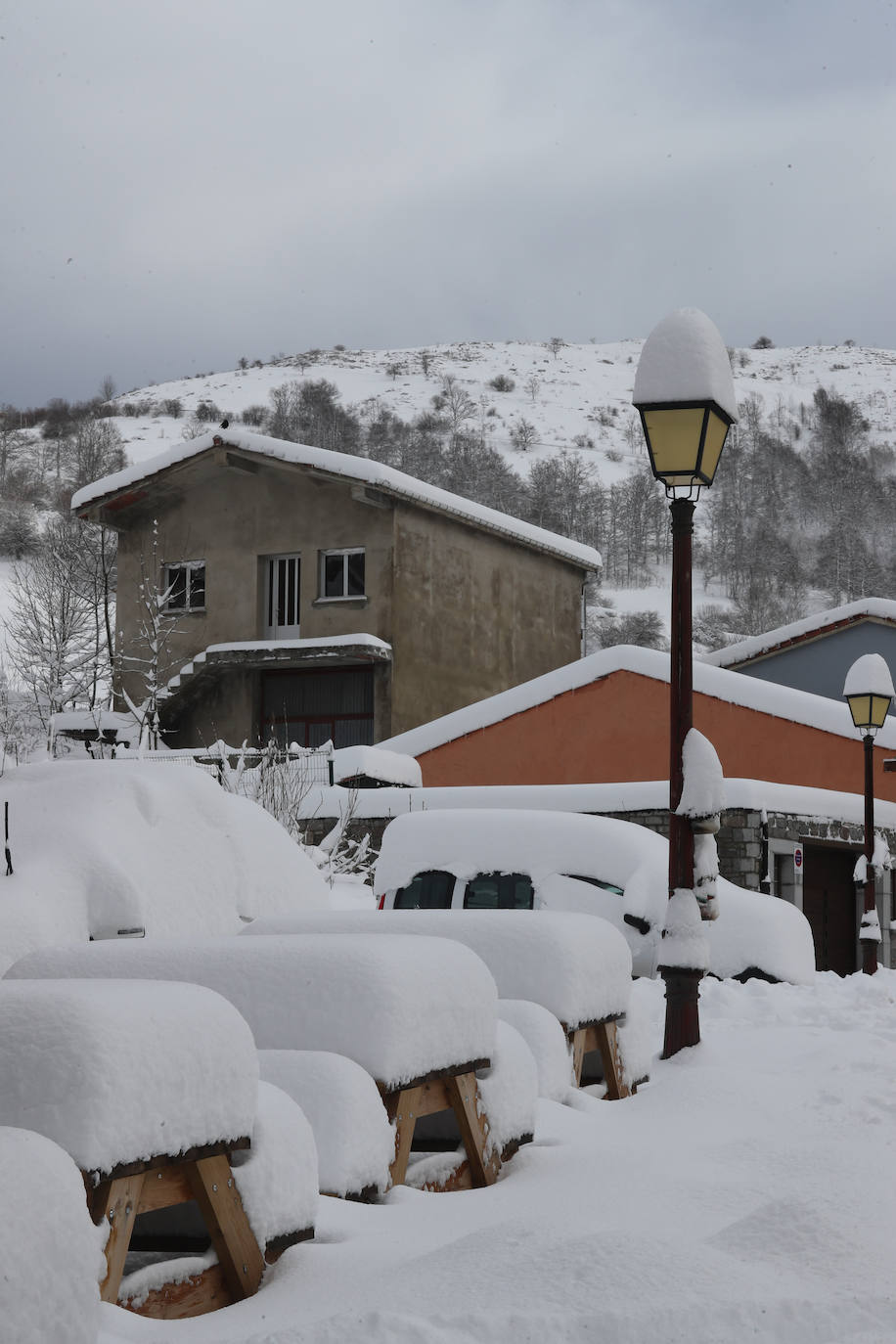 Fotos: Así luce el pueblo de Sotres por las nevadas