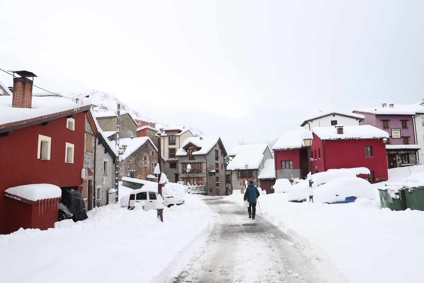 Fotos: Así luce el pueblo de Sotres por las nevadas