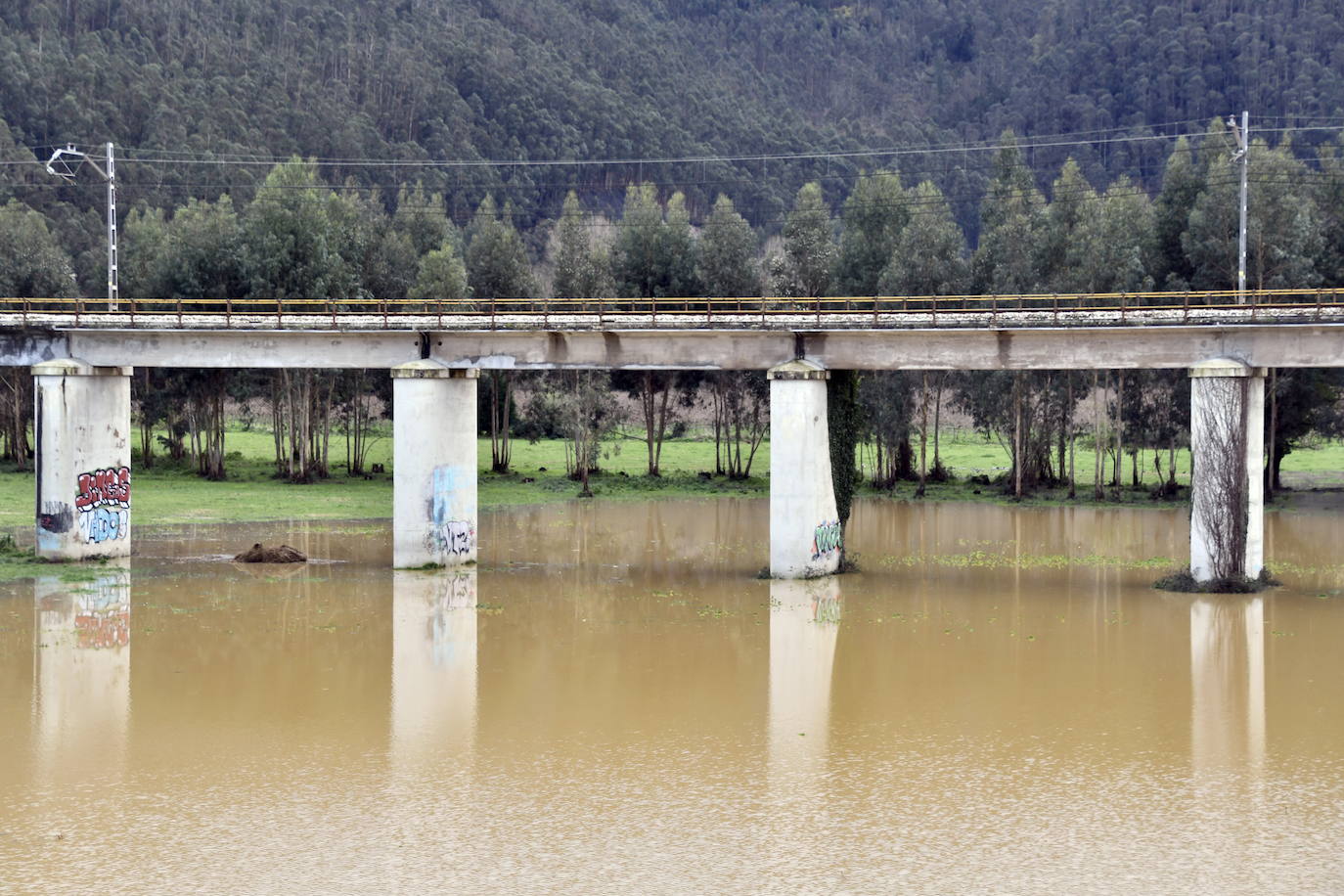 Fotos: Pravia sufre inundaciones por la crecida de los ríos