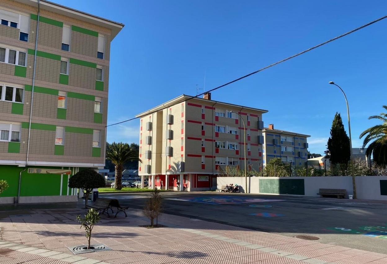 Barrio riosellano de El Cobayu, construido en el año 1968. 