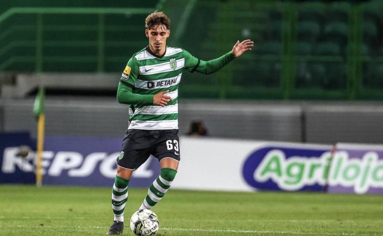 Marsá, con la camiseta del Sporting de Lisboa. 