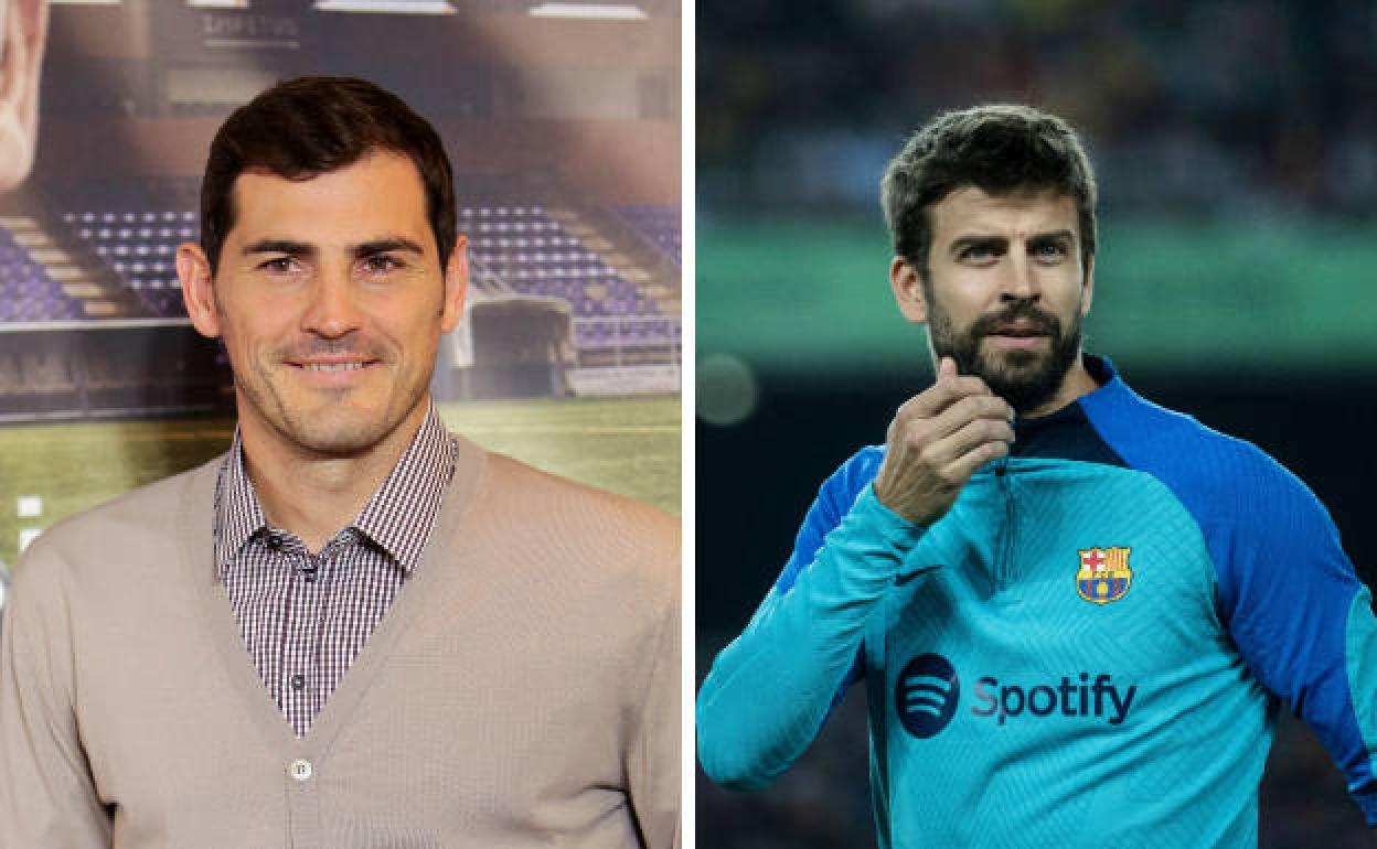 Iker Casillas y Gerard Piqué