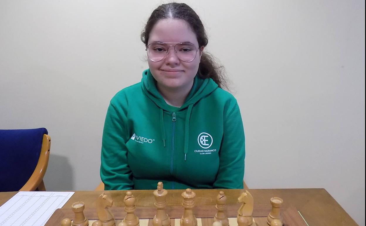 La campeona sub 18 de Asturias Paula Martínez. 