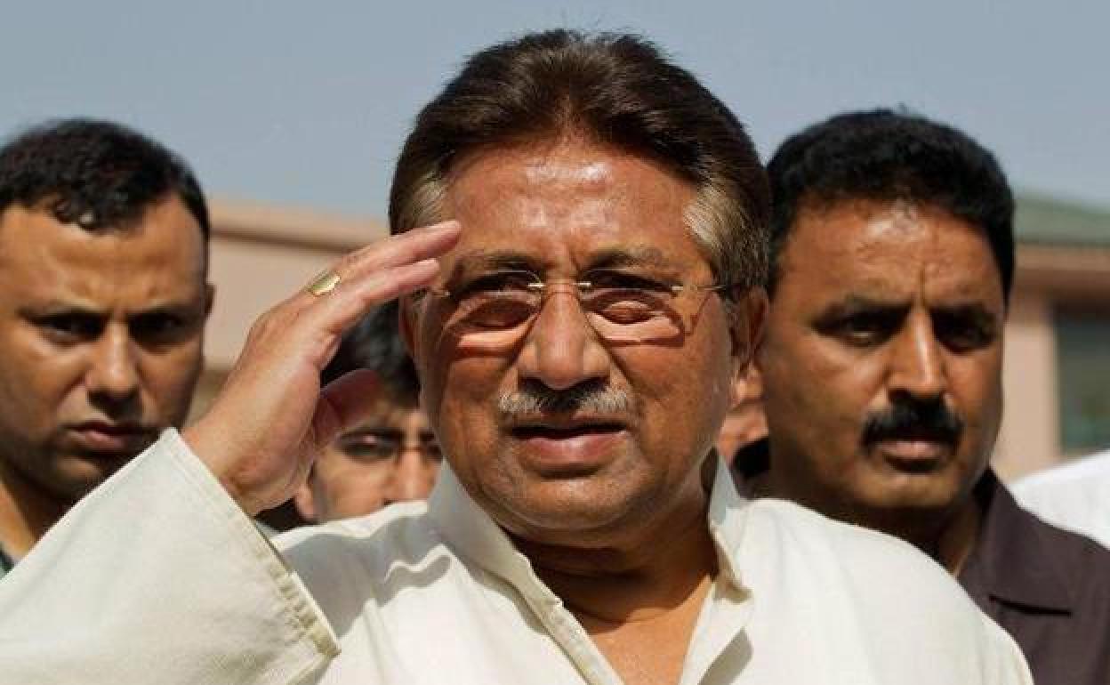 Musharraf fotografiado en Islamabad en 2013, en un acto político