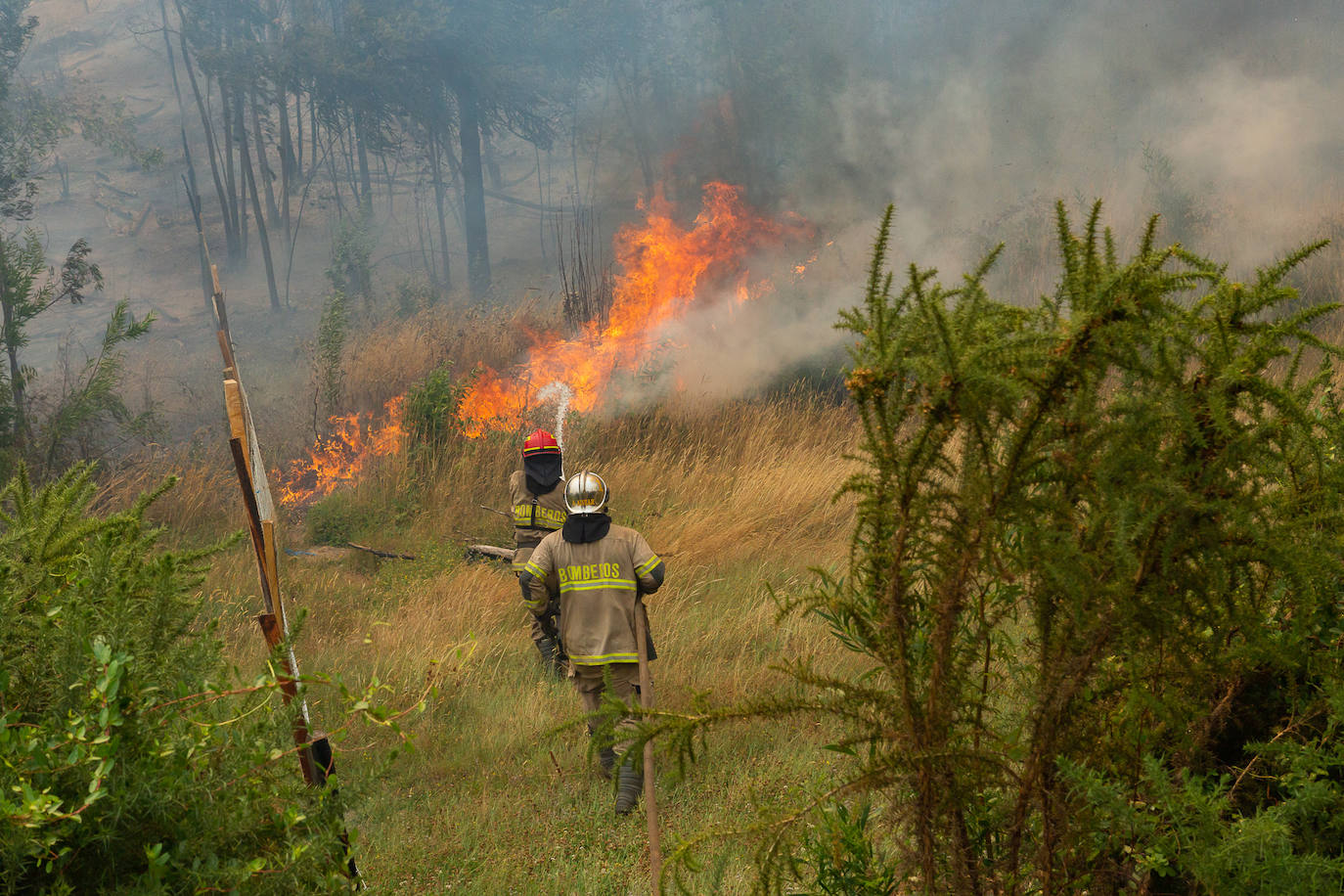 Fotos: El infierno de fuego de Chile