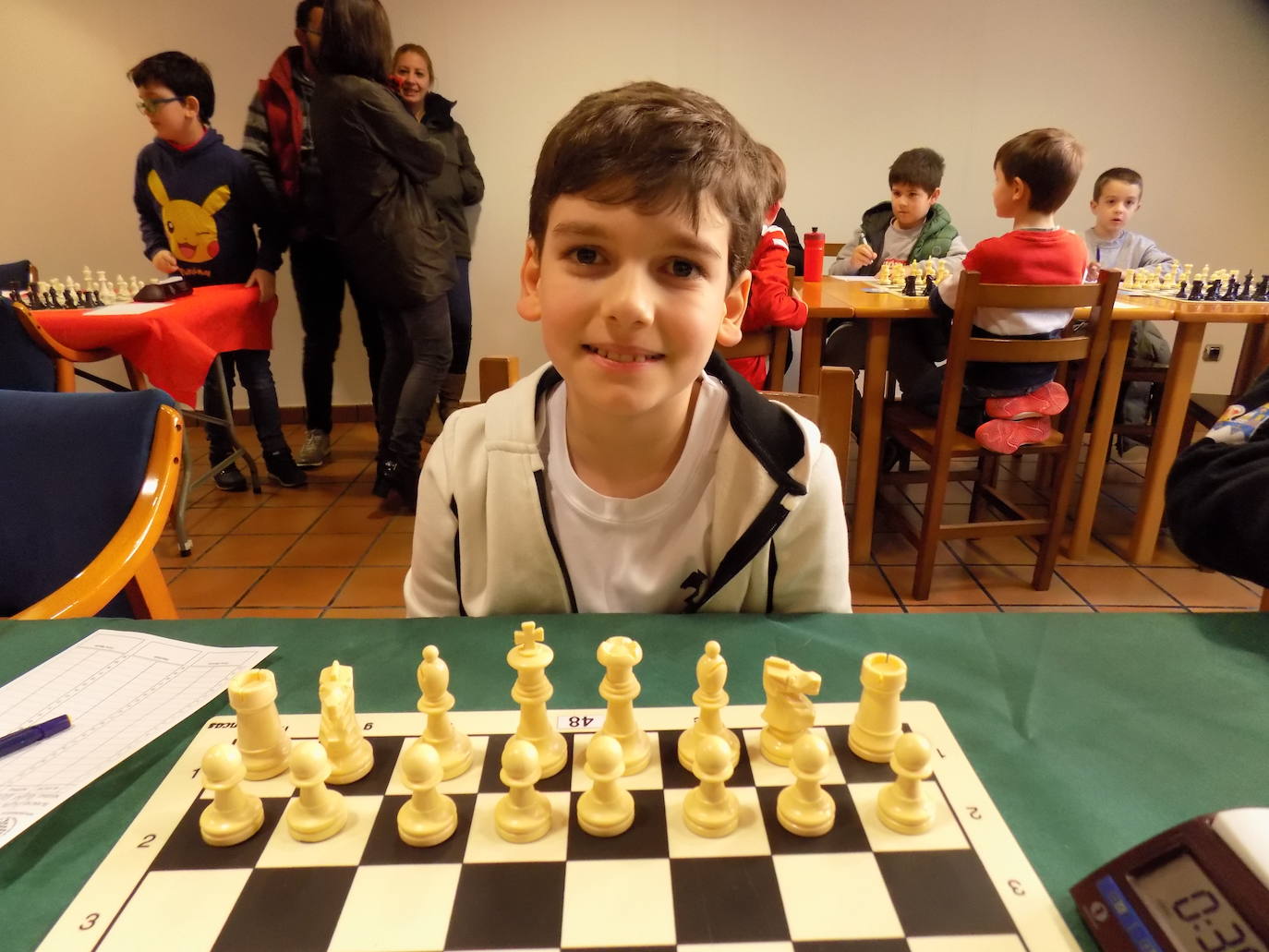 Diego Iglesias, del club Antonio Rico, campeón de Asturias sub 10. QUIQUE64