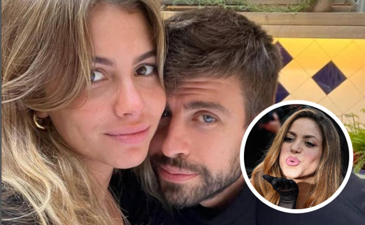 Clara Chía con Piqué y Shakira