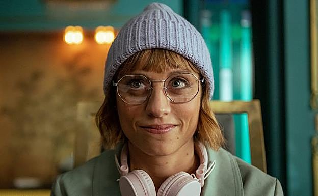 Michelle Jenner, en el rodaje de la nueva serie.