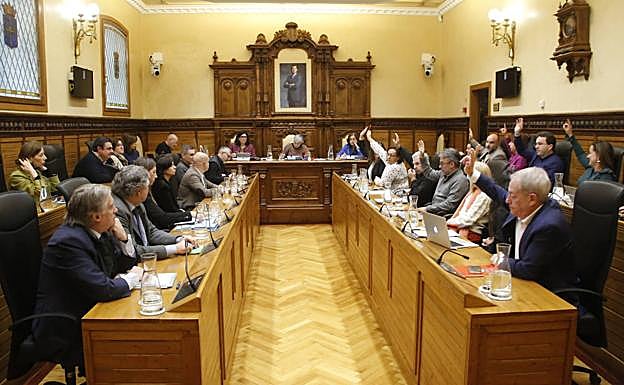 Pleno del Ayuntamiento de Gijón. 