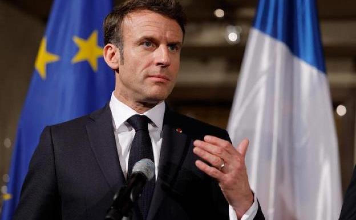 El presidente francés, Emmanuel Macron, en la Conferencia de Seguridad de Múnich