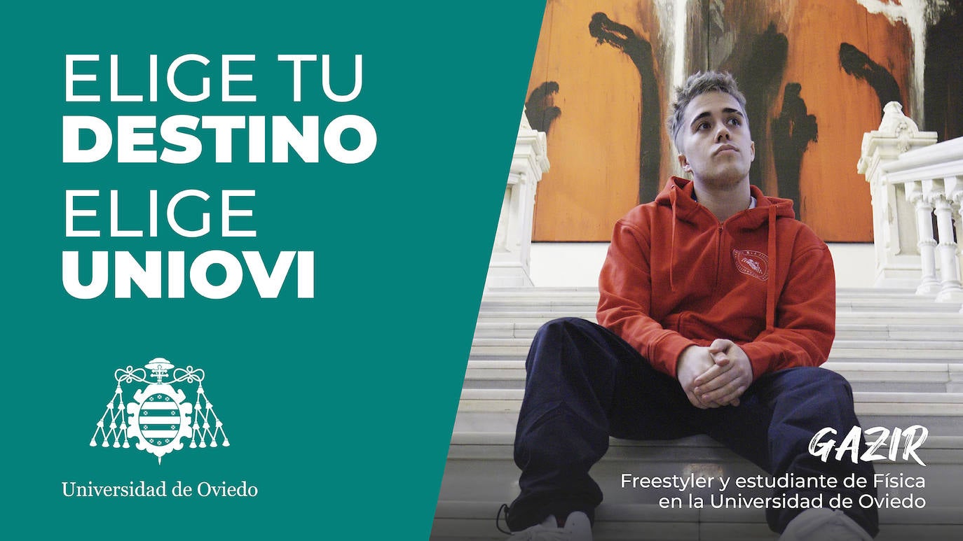 Gazir, una estrella del rap y estudiante de Física para promocionar la Universidad de Oviedo