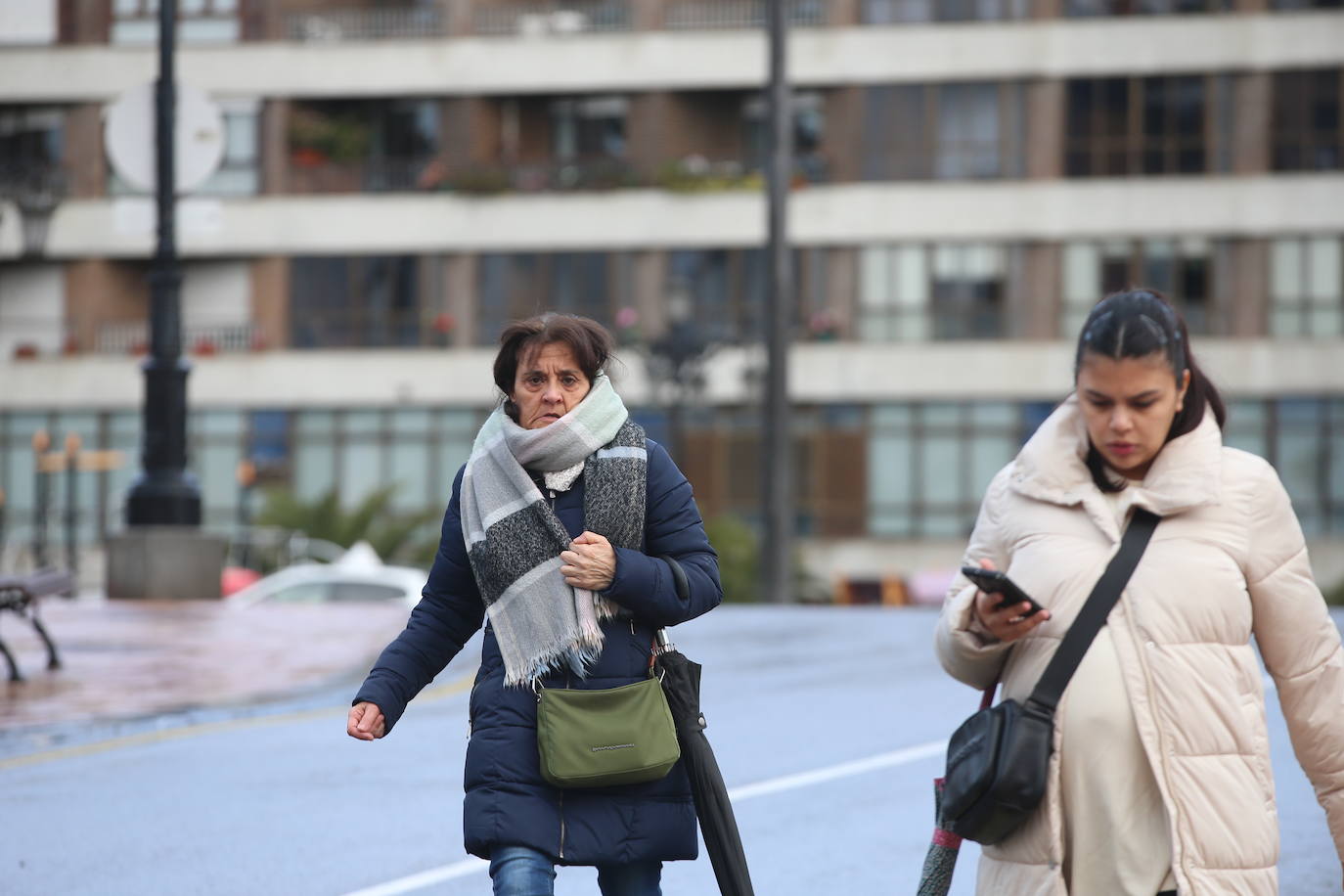 Fotos: Asturias, bajo el frío, la nieve y la lluvia
