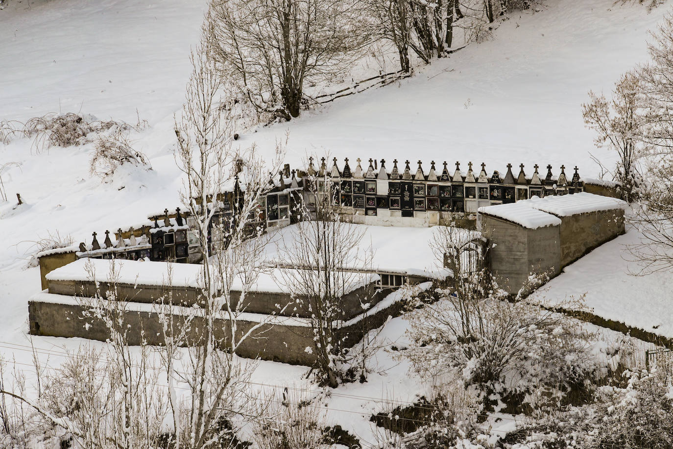 Fotos: Asturias, a temperaturas heladoras