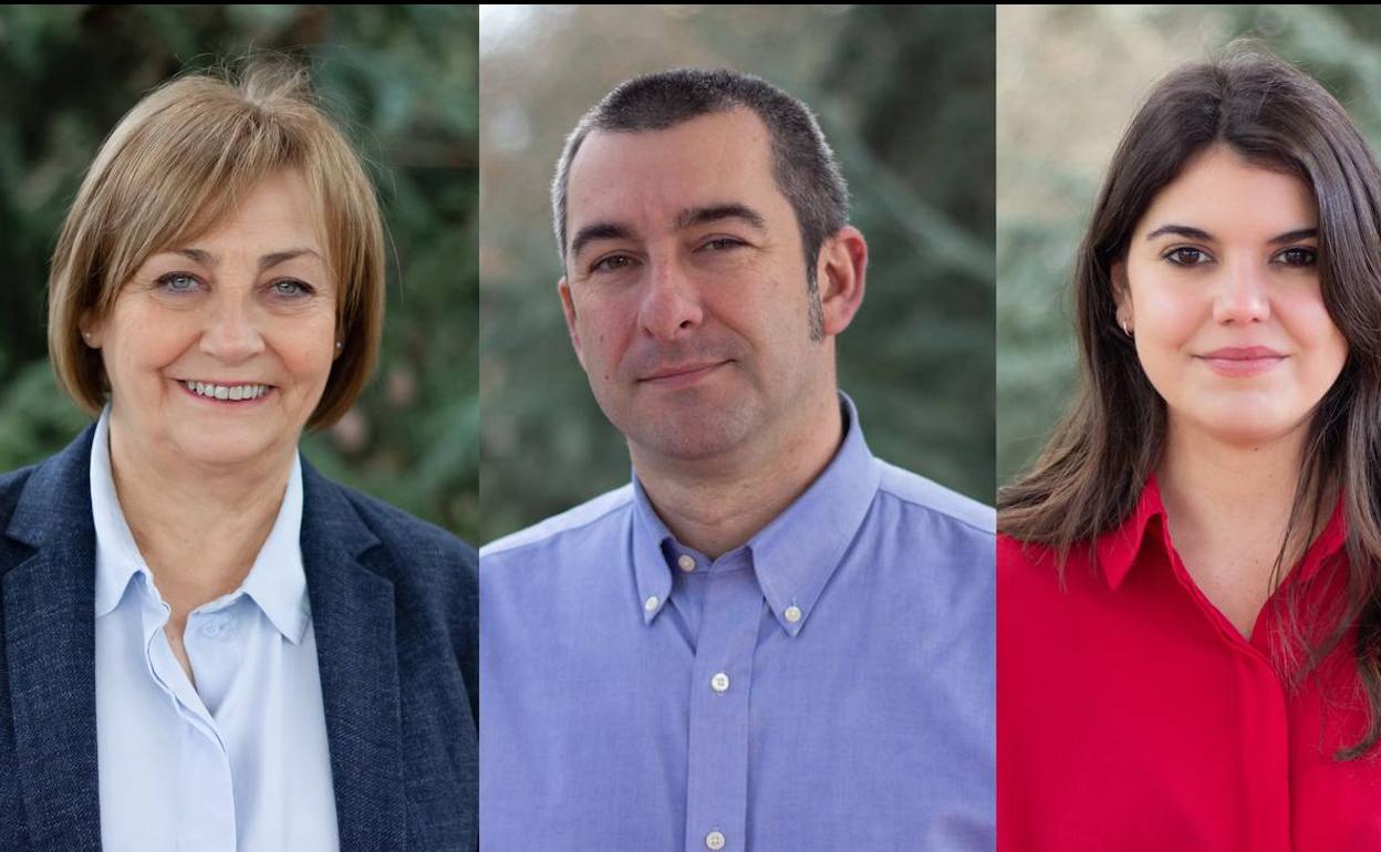 Mariví Monteserín, Manuel Campa y Raquel Ruiz encabezan la candidatura socialista. 