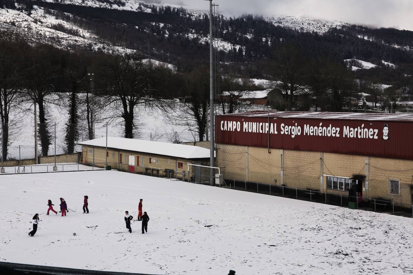 Fotos: Nieve y frío en Asturias