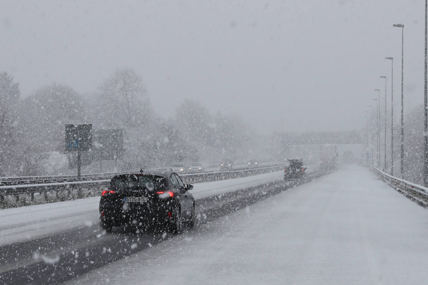 Fotos: Nieve y frío en Asturias