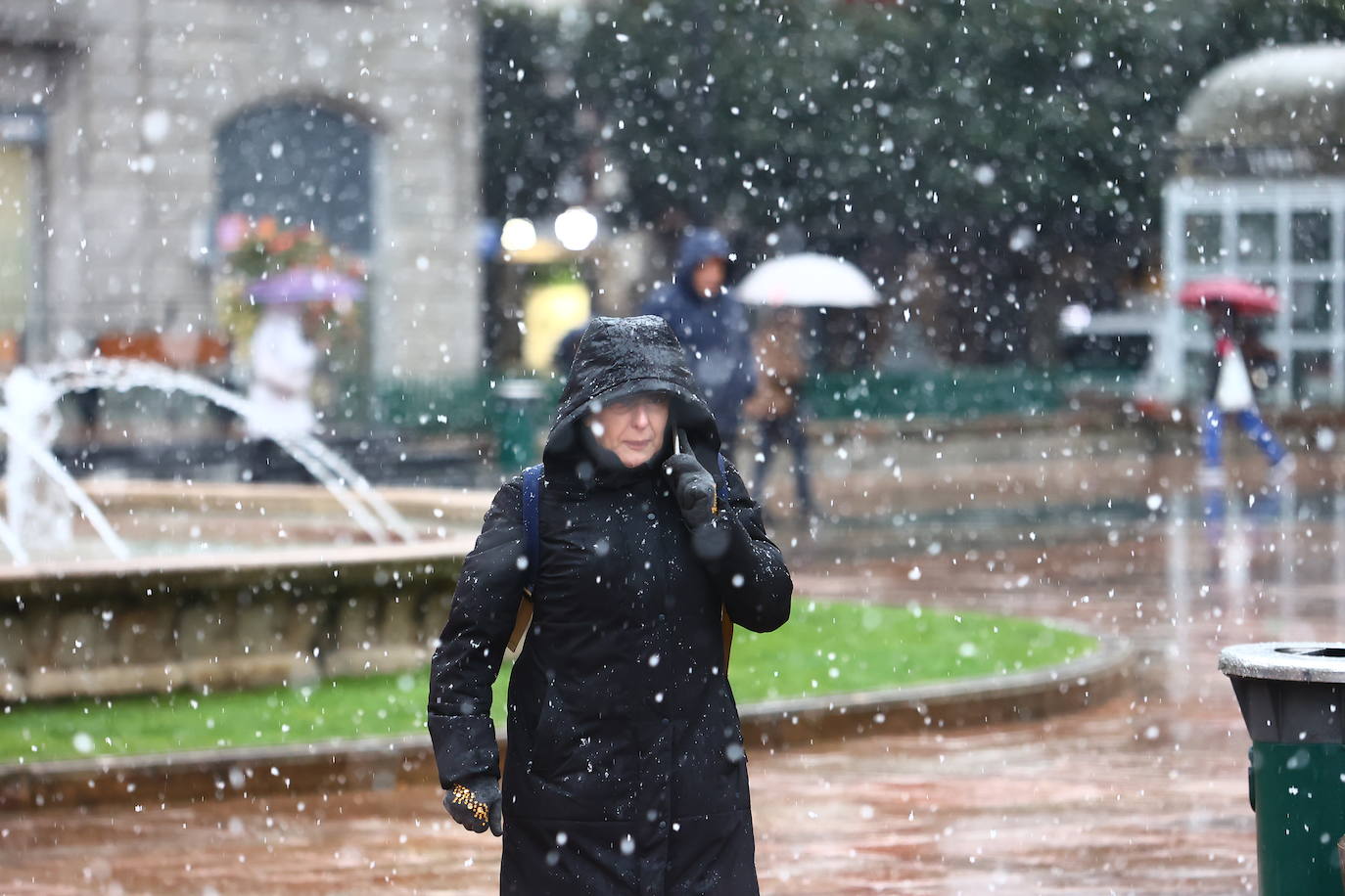 Fotos: Nieve y frío en Asturias