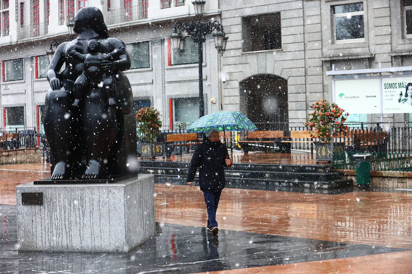 Fotos: Nieve y frío en Asturias