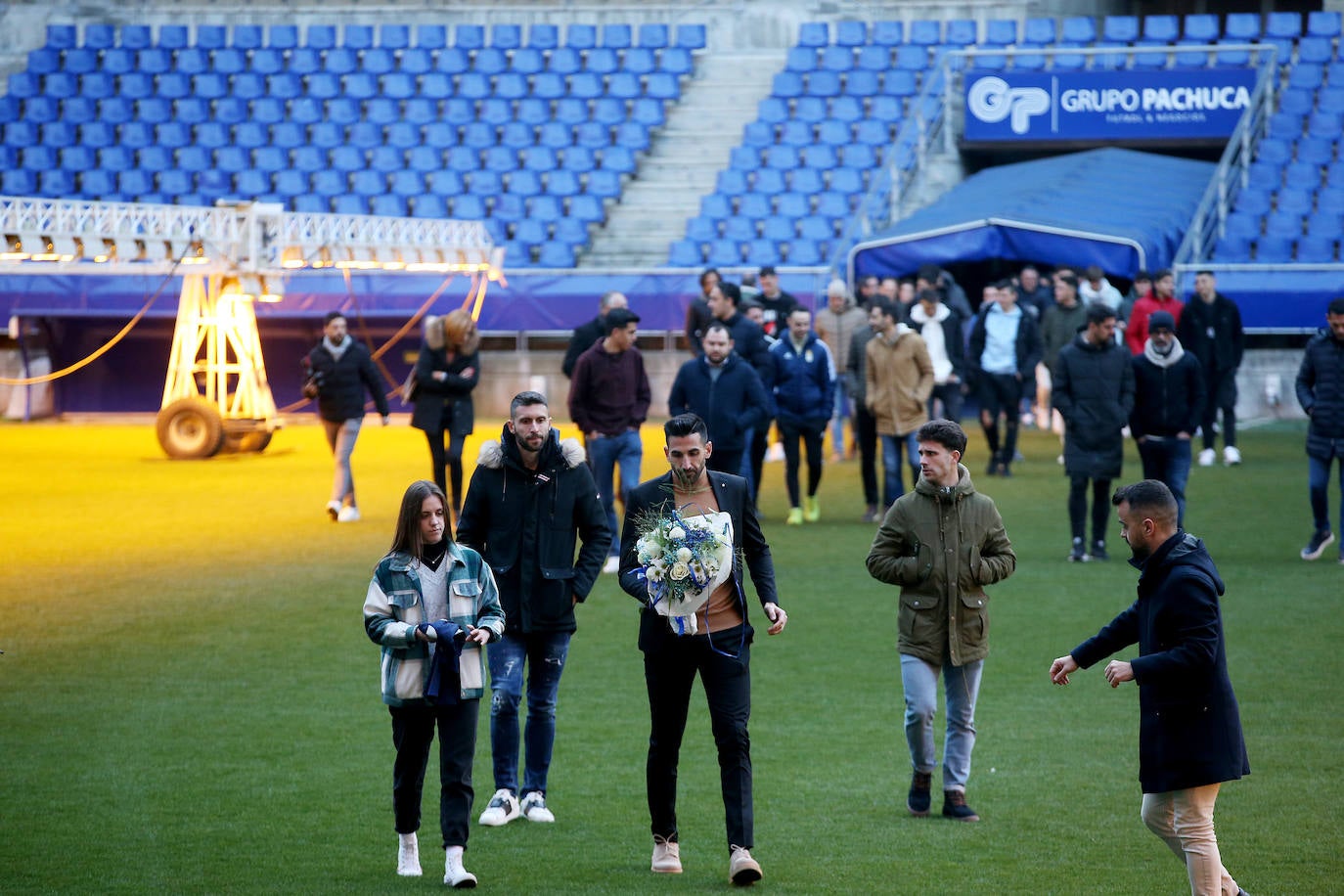 Fotos: Sentido homenaje a Pelayo Novo en el Carlos Tartiere