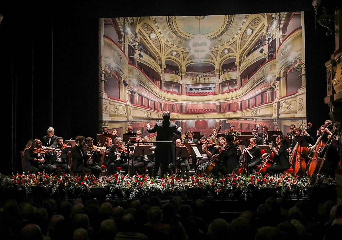 Un momento del Concierto de Año Nuevo de Avilés.