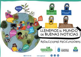 Los medios de comunicación asturianos impulsan el reciclaje en sus centros de trabajo