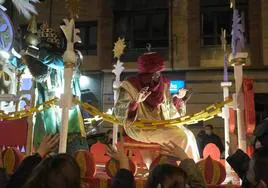 La cabalgata de Reyes de una edición anterior, en Villaviciosa.