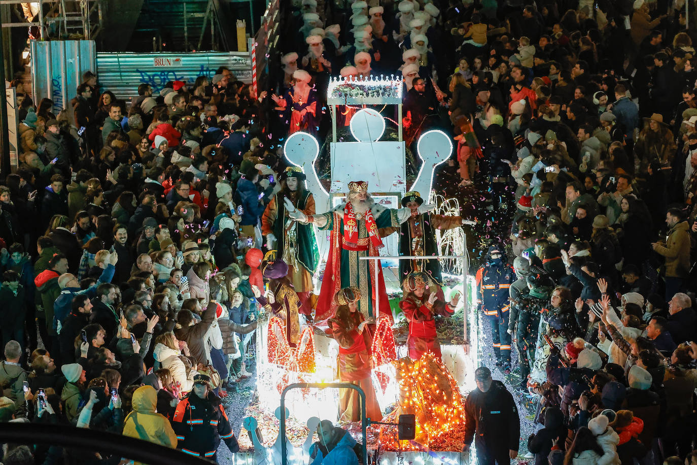 Los Reyes en el Ayuntamiento de Gijón