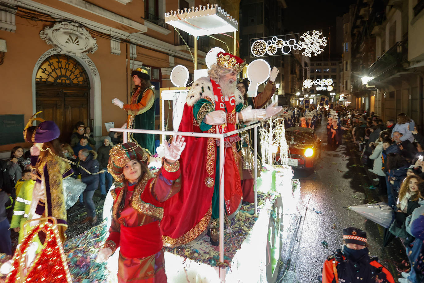 Los Reyes en el Ayuntamiento de Gijón