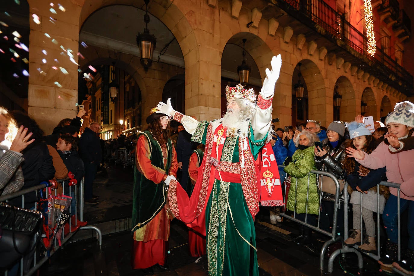 Los Reyes en el Ayuntamiento de Gijón