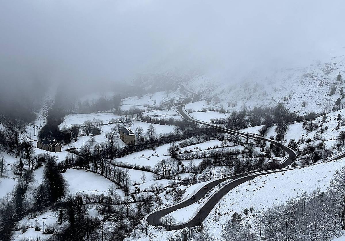 Asturias, bajo la nieve