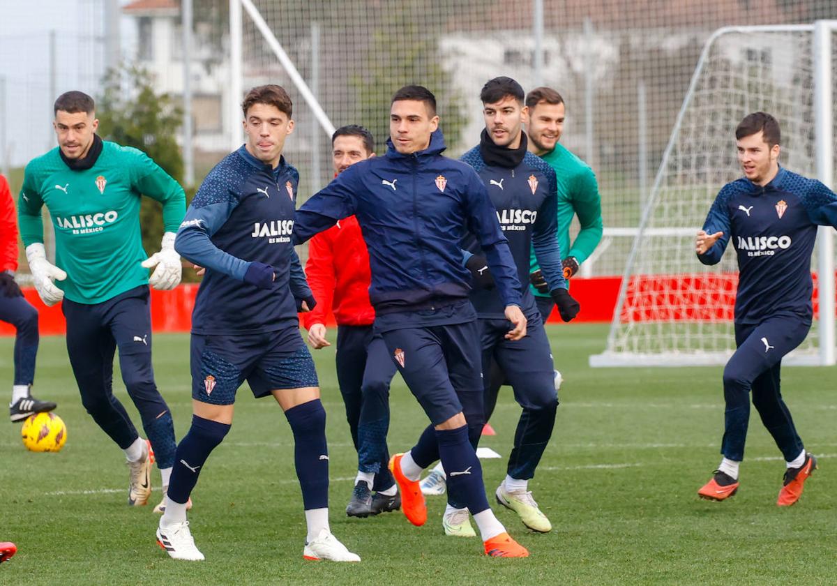 Entrenamiento del Sporting (13/01/2024)