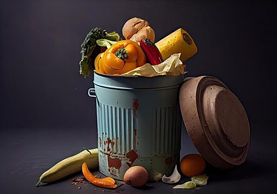 Desperdicio de alimentos.