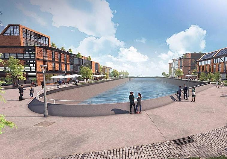 Infografía del proyecto de Naval Gijón