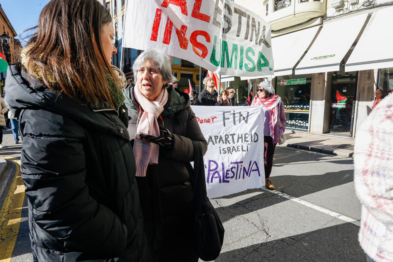 Concentración de apoyo al pueblo palestino en Gijón