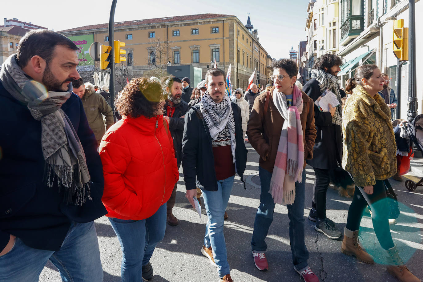 Concentración de apoyo al pueblo palestino en Gijón