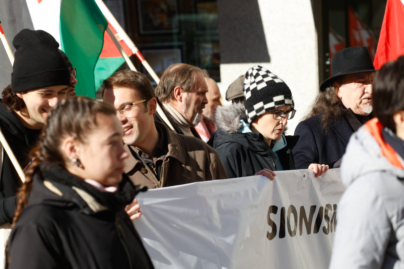Concentración de apoyo al pueblo palestino en Gijón