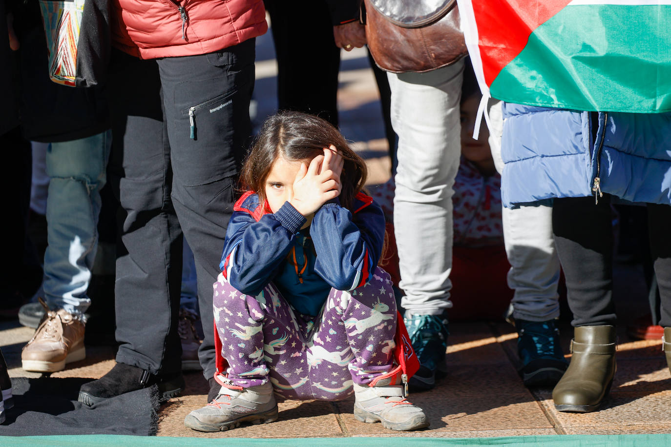 Concentración de apoyo al pueblo palestino en Gijón