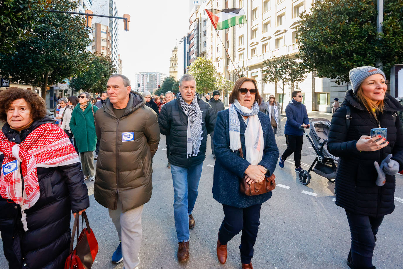 Concentración de apoyo al pueblo palestino en Gijón