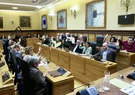 Pleno en el Ayuntamiento de Gijón.